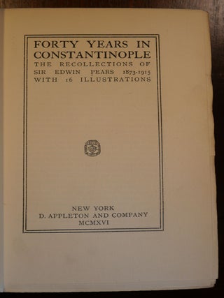 Forty Years in Constantinople
