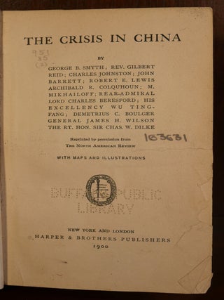The Crisis in China