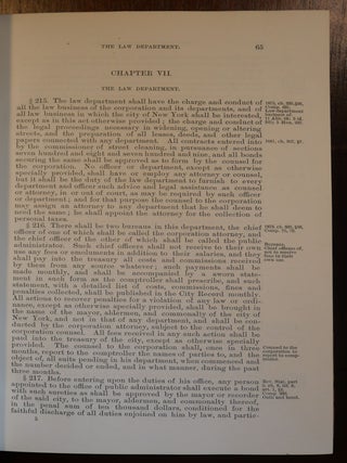 An Act to Consolidate Into One Act and to Declare The Special and Local Laws Affecting Public Interests in the City of New York, Being Chapter 410 of The Law of 1882