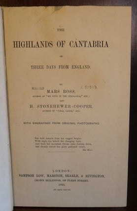The Highlands of Cantabria or Three Days From England