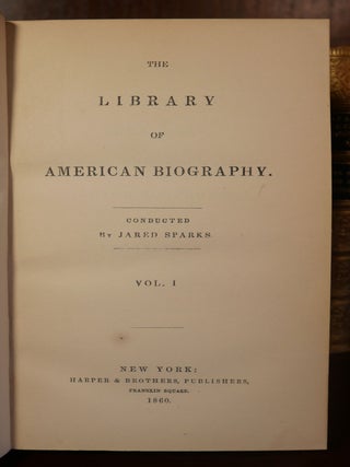 The Library of American Biography Complete in 25 Volumes