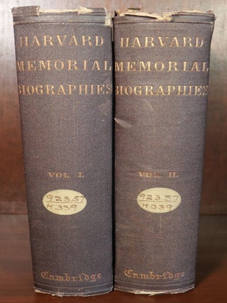 Item #6500 Harvard Memorial Biographies in Two Volumes