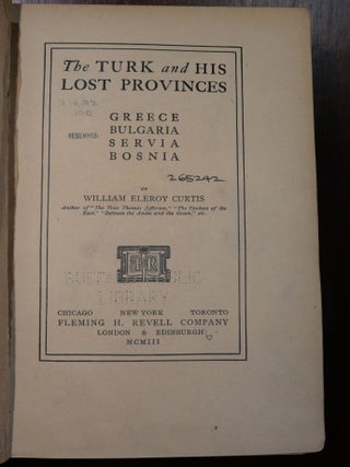 The Turk and His Lost Provinces