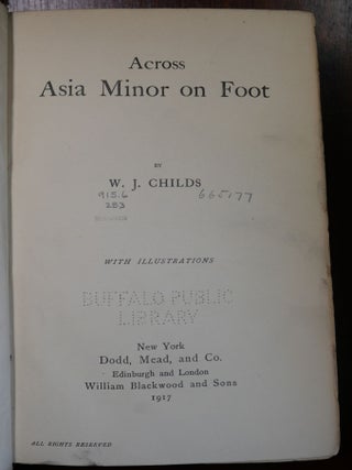 Across Asia Minor on Foot