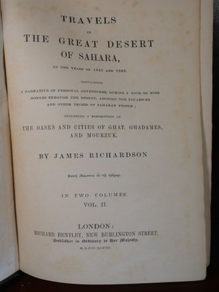 Travels in The Great Desert of Sahara, in the Years 1845 and 1846
