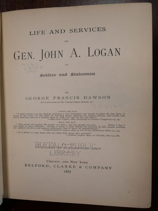 Life and Services of Gen. John A. Logan
