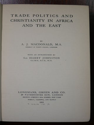 Trade Politics and Christianity in Africa and The East