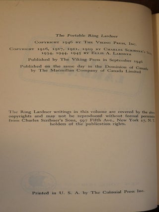 The Portable Ring Lardner