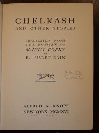 Chelkash and Other Stories