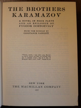 The Brothers Karamazov