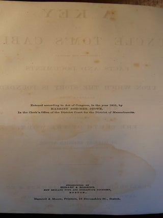 Uncle Tom's Cabin Confederate Army Association Copy Civil War