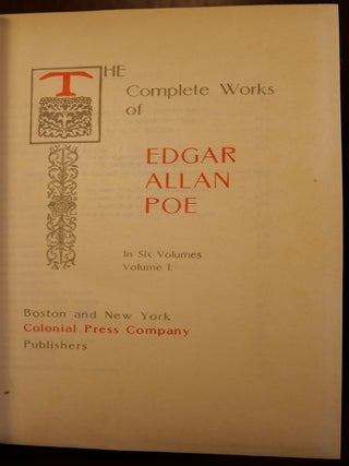 Complete Works of Edgar Allan Poe