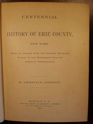Centennial History of Erie County