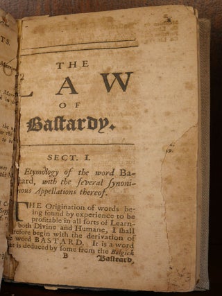 Lex Spuriorum Or The Law Relating to Bastardy