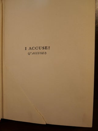 I Accuse