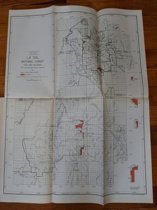 LA SAL National Forest Map Proclamation Utah and Colorado
