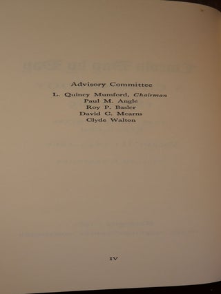 Lincoln Day by Day A Chronology 1809-1865 in Three Volumes