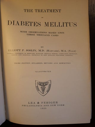 The Treatment of Diabetes Mellitus SIGNED