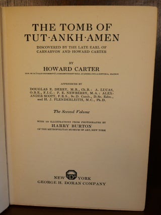 The Tomb of Tutankhamen Volume II Only