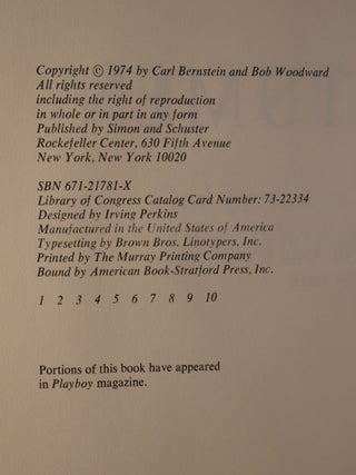 All The President's Men SIGNED
