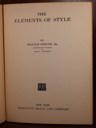 The Elements of Style