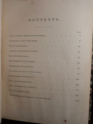 The Origin, Tendencies and Principles of Government