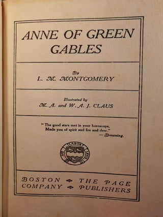 Anne of Green Gables