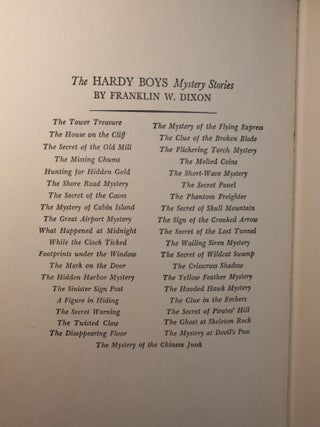 The Mystery of the Chinese Junk Hardy Boys