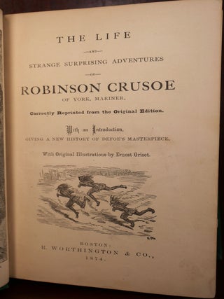 Robinson Crusoe Fine Victorian Binding