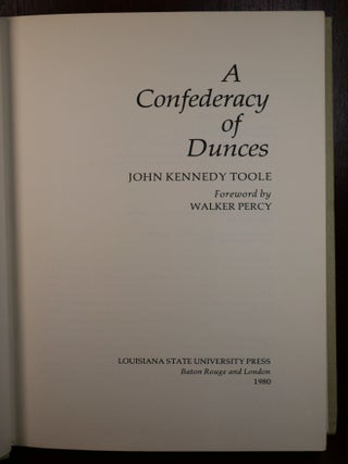 A Confederacy of Dunces