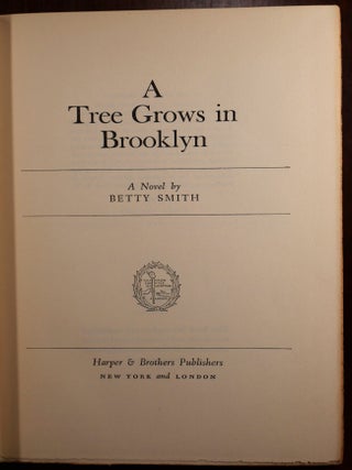 A Tree Grows in Brooklyn SIGNED