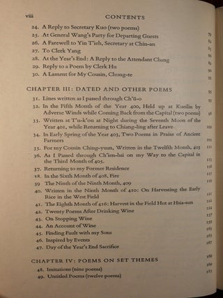 The Poetry of T'ao Ch'ien