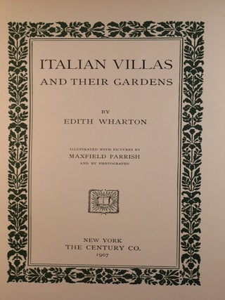 Italian Villas and Their Gardens
