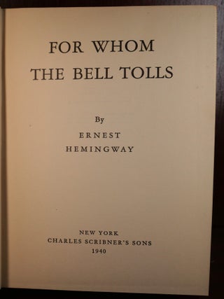 For Whom The Bell Tolls