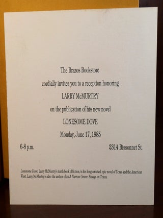 Lonesome Dove SIGNED