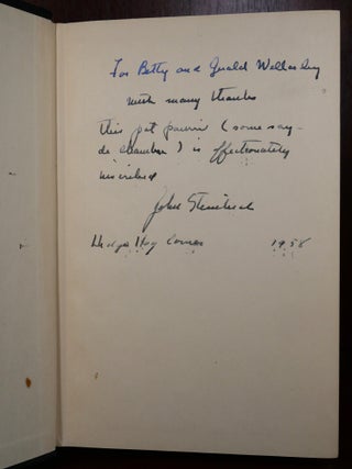 The Short Novels SIGNED Of Mice and Men