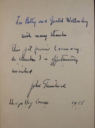The Short Novels SIGNED Of Mice and Men