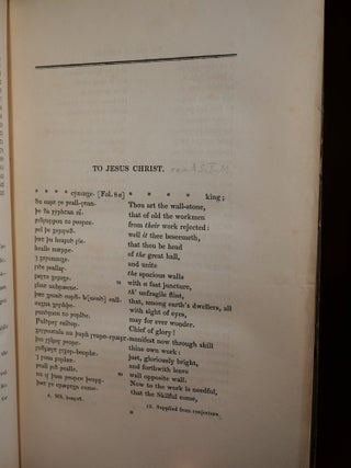 Codex Exoniensis, A Collection of Anglo Saxon Poetry, First Appearance of The Exeter Book in English