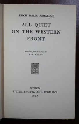 All Quiet on the Western Front