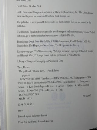 The Goldfinch SIGNED