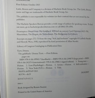 The Goldfinch SIGNED