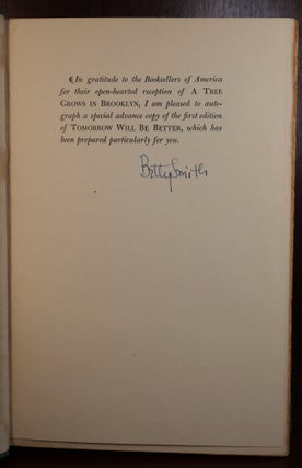 A Tree Grows in Brooklyn SIGNED