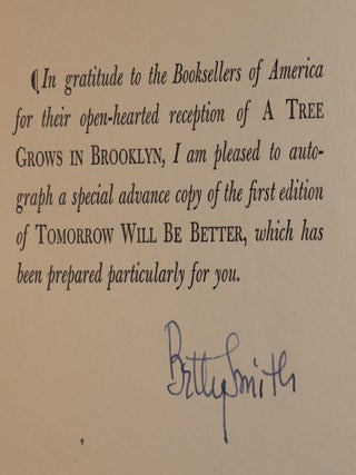 A Tree Grows in Brooklyn SIGNED