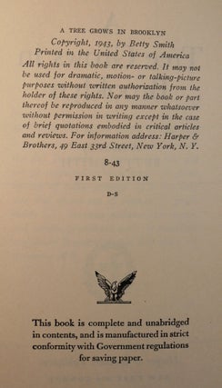 A Tree Grows in Brooklyn SIGNED